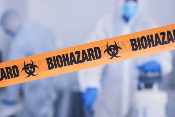 Professional Biohazard technician working in New Smyrna Beach, FL